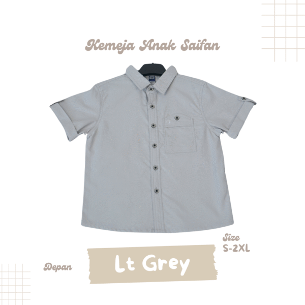 Kemeja Anak Saifan Fashion Bahan Katun Berkualitas - Gambar 3