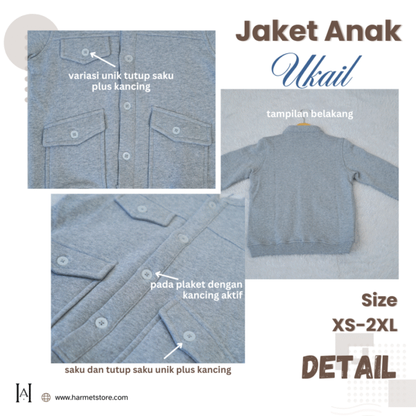 Jaket Anak Ukail Unik dan Trendy - Gambar 4