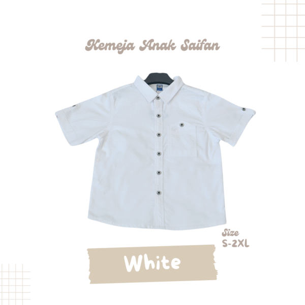 Kemeja Anak Saifan Fashion Bahan Katun Berkualitas - Gambar 5
