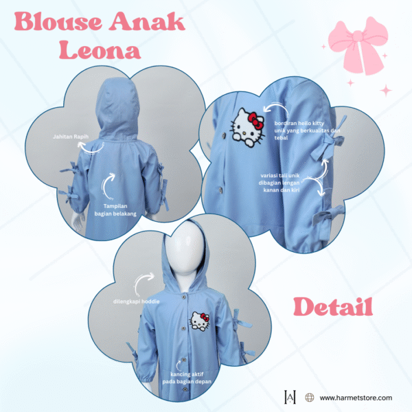 Blouse Anak Leona Trendy Sporty - Gambar 5