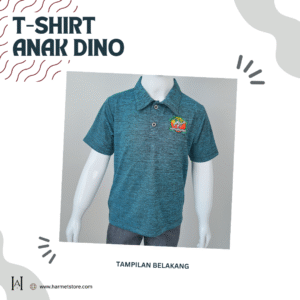 T-Shirt Anak Bordiran Dinosaurus Trendy Fashion