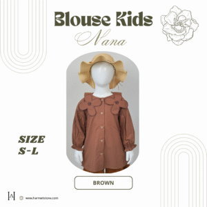 Blouse Kids Nana Lucu Cantik Dengan Variasi Bordiran Bunga Unik