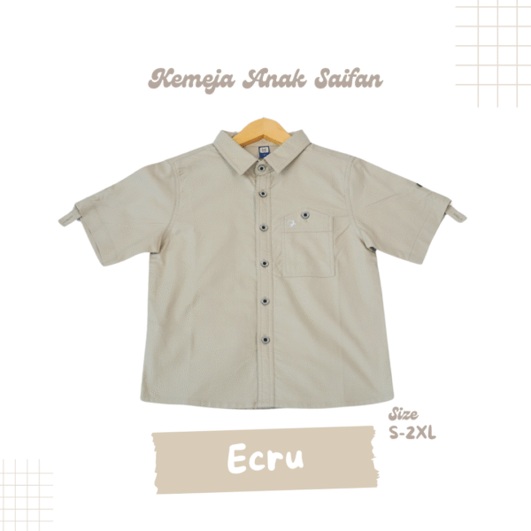 Kemeja Anak Saifan Fashion Bahan Katun Berkualitas - Gambar 8