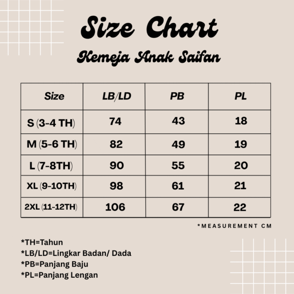 Kemeja Anak Saifan Fashion Bahan Katun Berkualitas - Gambar 10
