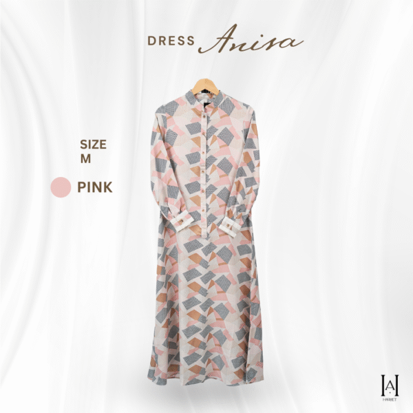 Dress Anisa Motif Unik Cantik dengan bahan berkualitas - Gambar 4