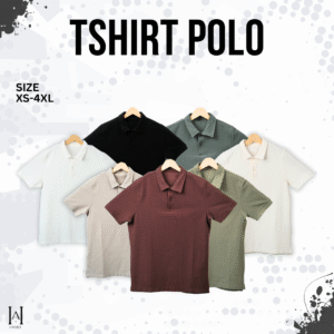 Kaos Polo Texture Premium Export Lengan Pendek