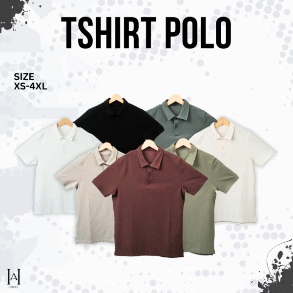 Kaos Polo Texture Premium Export Lengan Pendek