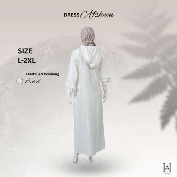 Dress Afsheen Sporty Unik Elegan dengan bahan katun premium - Gambar 2