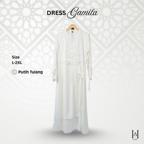 Dress Gamila Mewah Cantik bahan berkualitas - Gambar 4