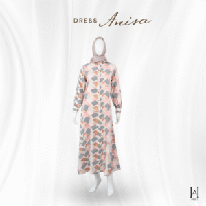 Dress Anisa Motif Unik Cantik dengan bahan berkualitas