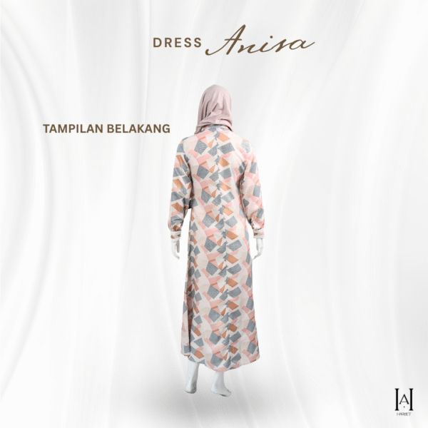 Dress Anisa Motif Unik Cantik dengan bahan berkualitas - Gambar 2