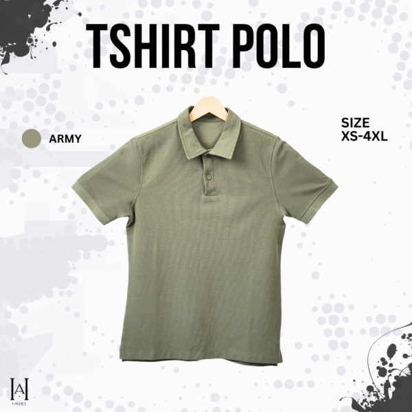 Kaos Polo Texture Premium Export Lengan Pendek - Gambar 4