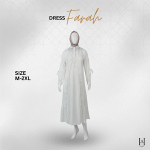 Dress Farah Mewah Cantik Dengan Bahan Moscrepe Premium