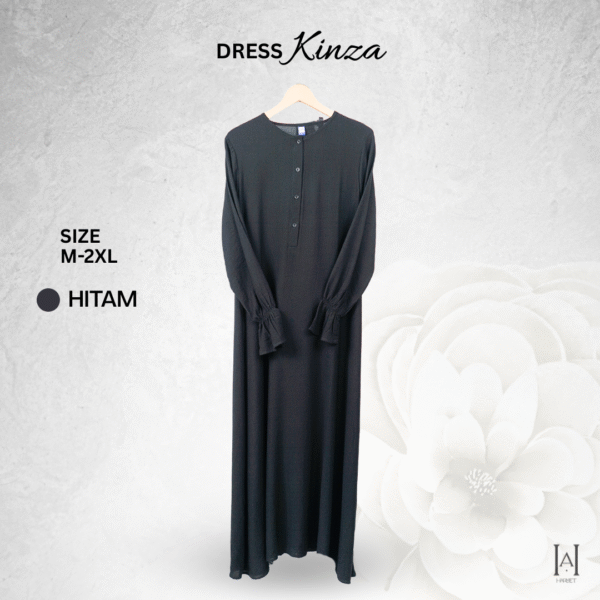 Dress Kinza Simple Elegan dengan Bahan Linen Premium - Gambar 7