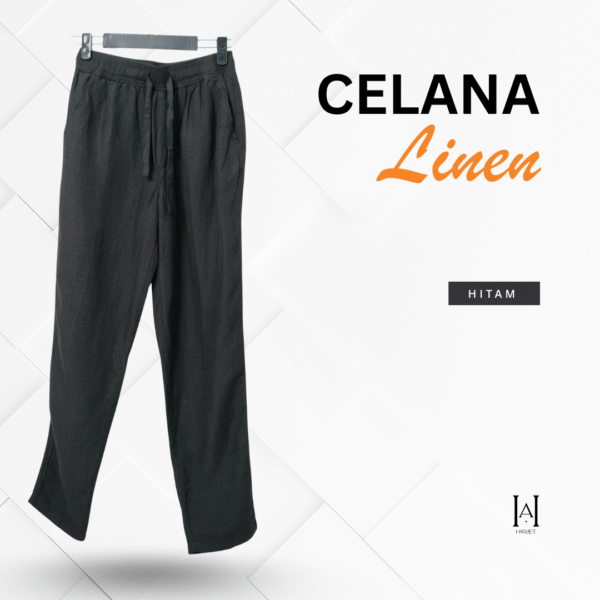 Celana Linen Casual premium Unisex Export Soft Comfy - Gambar 4