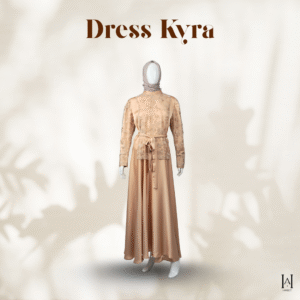 Dress Kyra Brokat Mewah Bahan Silky Premium