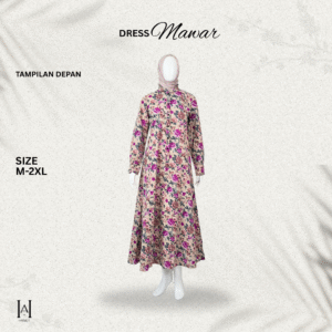 Dress Mawar Katun Rayon Adem Premium Lembut