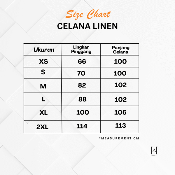 Celana Linen Casual premium Unisex Export Soft Comfy - Gambar 7