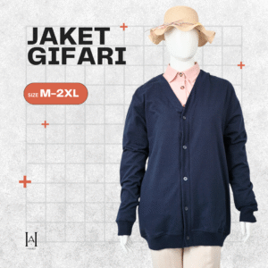Cardigan Jaket Unisex Gifari Bahan Baby Tery Premium Tebal Lembut