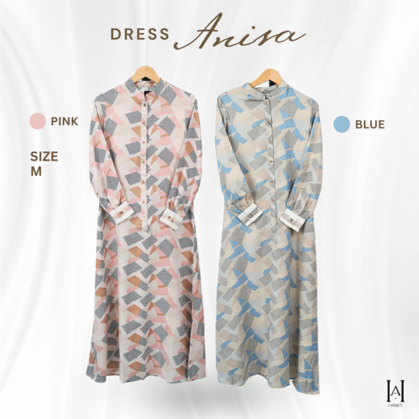 Dress Anisa Motif Unik Cantik dengan bahan berkualitas - Gambar 3