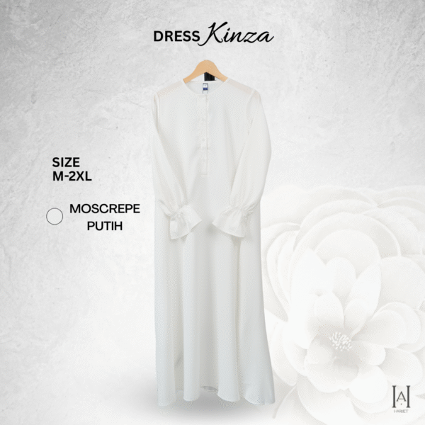 Dress Kinza Simple Elegan dengan Bahan Linen Premium - Gambar 6