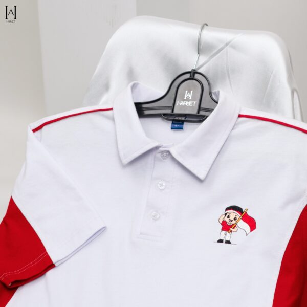 KAOS MERAH PUTIH AGUSTUSAN PREMIUM HARMET MERDEKA 02 LENGAN PENDEK LIMITED EDITION Katun Lembut - Gambar 3