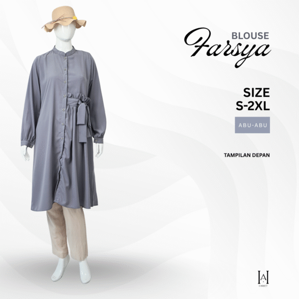 Tunik Wolpeach Premium Farsya Loose Elegan Adem Busui - Gambar 2