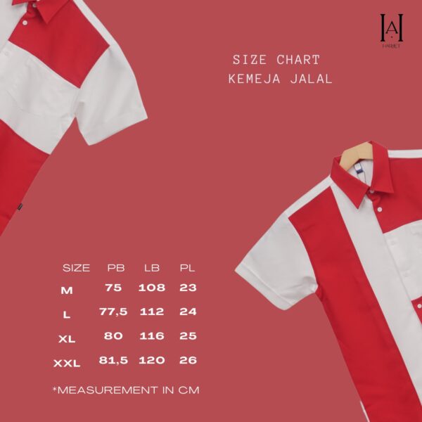 Kemeja Jalal Merah Putih Limited Edition Fit Formal - Gambar 2