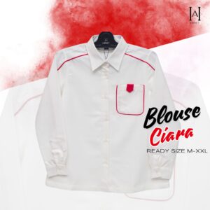 Blouse Merah Putih Agustusan HARMET MERDEKA Ciara Lengan Panjang
