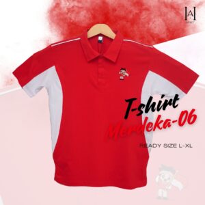 KAOS MERAH PUTIH AGUSTUSAN PREMIUM HARMET MERDEKA 06 LENGAN PENDEK LIMITED EDITION KATUN COMBED 24 TEBAL AWET