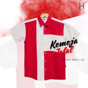 Kemeja Jalal Merah Putih Limited Edition Fit Formal