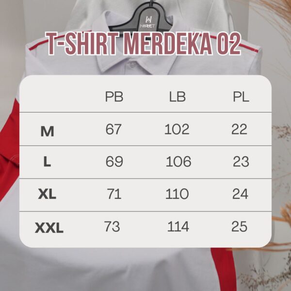 KAOS MERAH PUTIH AGUSTUSAN PREMIUM HARMET MERDEKA 02 LENGAN PENDEK LIMITED EDITION Katun Lembut - Gambar 5
