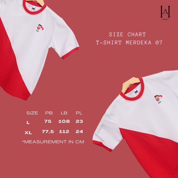 KAOS MERAH PUTIH AGUSTUSAN PREMIUM 07 LENGAN PENDEK LIMITED EDITION - Gambar 2