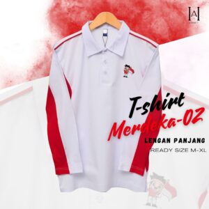 KAOS MERAH PUTIH AGUSTUSAN PREMIUM HARMET MERDEKA 02 LENGAN PANJANG LIMITED EDITION