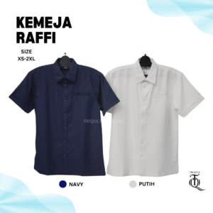Kemeja Pria Raffi TRIQULS Premium High Quality Slimfit Bahan Katun Shakila