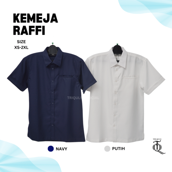 Kemeja Pria Raffi TRIQULS Premium High Quality Slimfit Bahan Katun Shakila
