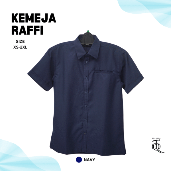 Kemeja Pria Raffi TRIQULS Premium High Quality Slimfit Bahan Katun Shakila - Gambar 2