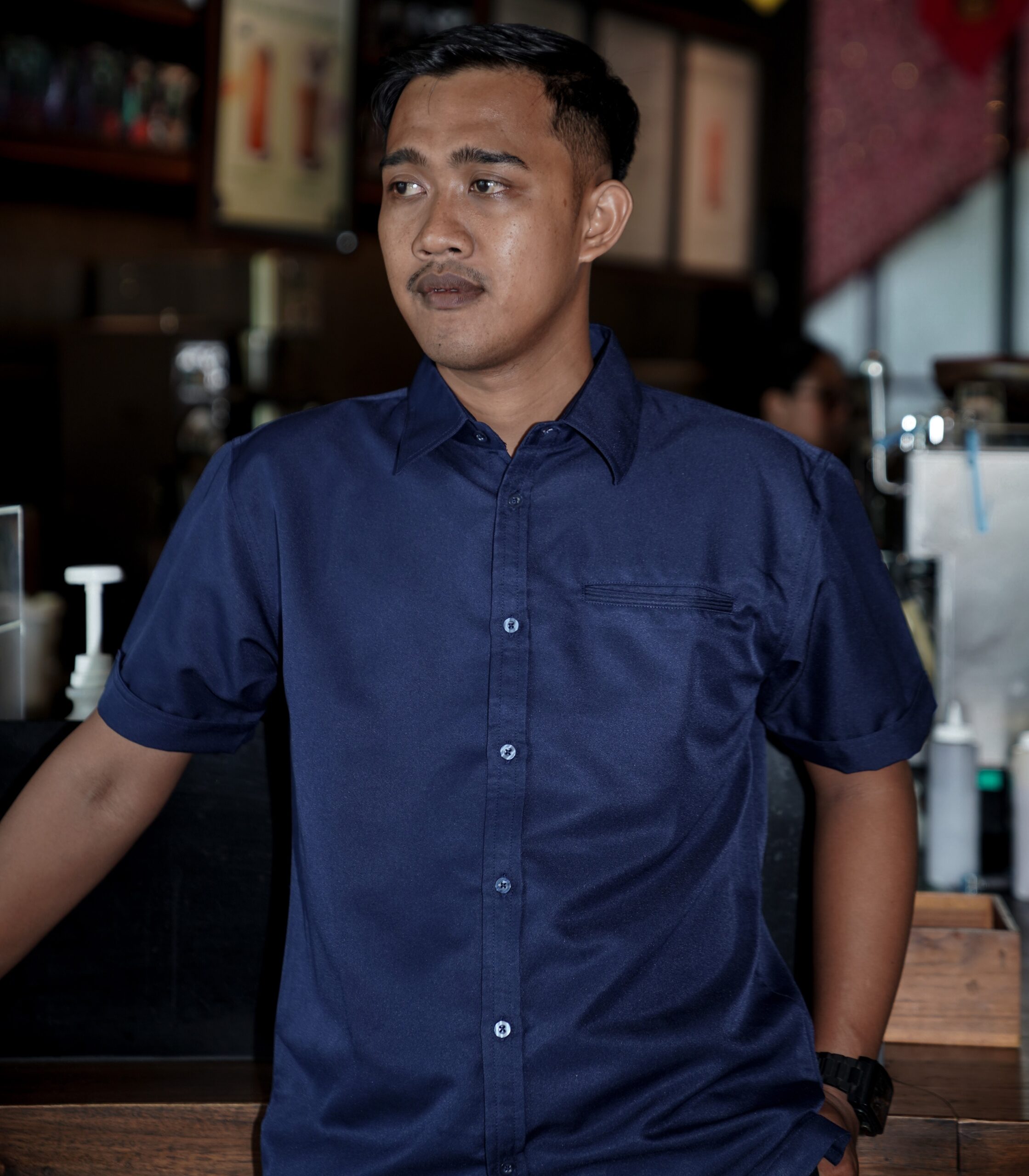 Kemeja Pria Raffi TRIQULS Premium High Quality Slimfit Bahan Katun Shakila - Gambar 2