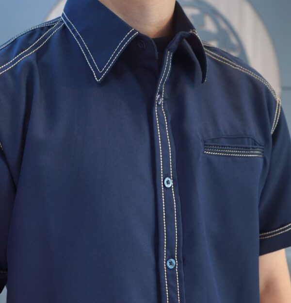 Kemeja Pria Ishlah TRIQULS Premium High Quality Slimfit Bahan Katun Shakila - Gambar 2