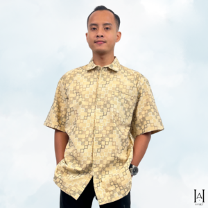 Kemeja Pria Labib Motif Kotak Kecil Premium Warna Elegan